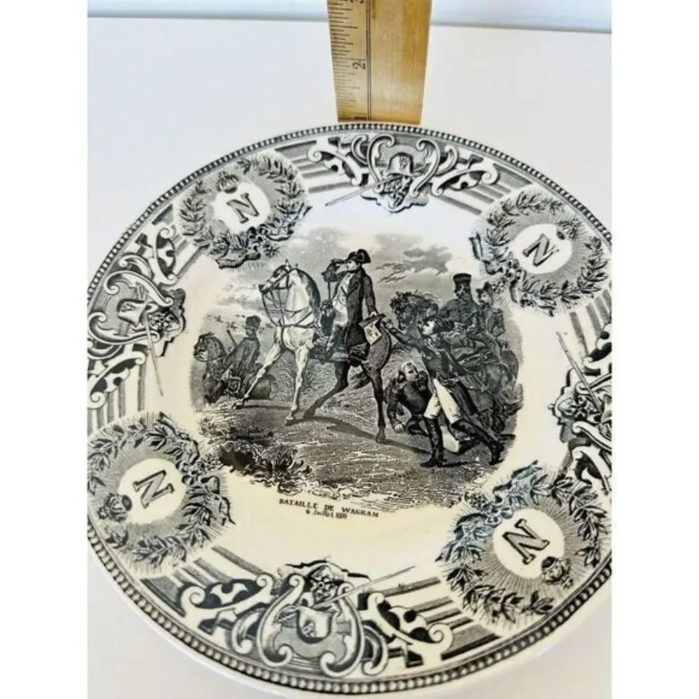 Boch Freres La Louviere Napoleanic‎ Wars Commemorative Plate